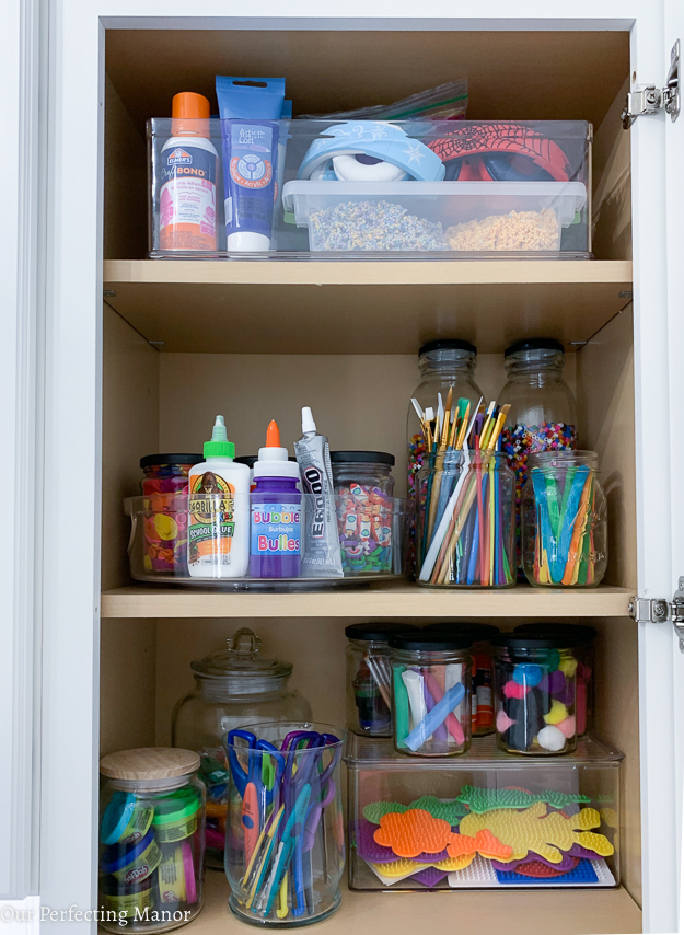 IHeart Organizing: A Crafty Kid's Cabinet